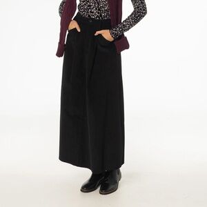 Dress Blank Black Courduroy Maxi Skirt